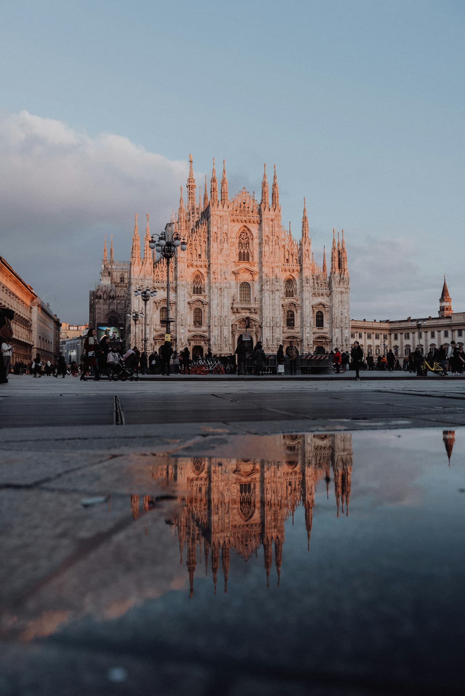 Milan Cathedral and its reflection